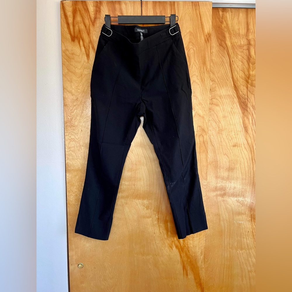 Ellen Tracy pants black with buckle detailing